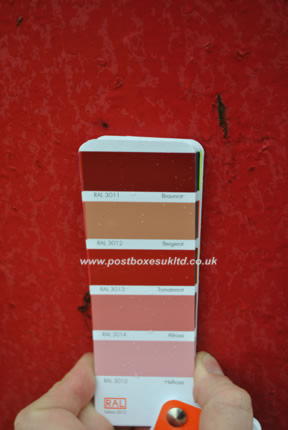 RAL 3011 to 3015 comparison