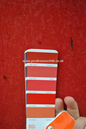 RAL 3016 to 3022 comparison