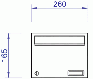 H260-16 Angled Mailbox