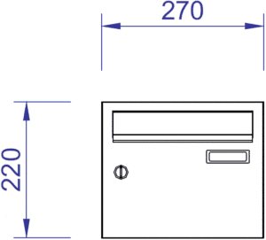 H270-2 Horizontal Mailbox