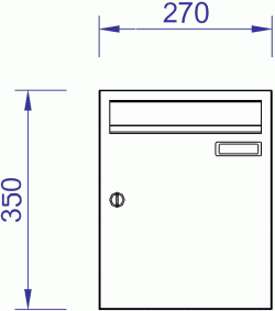 V270d Vertical Post Box