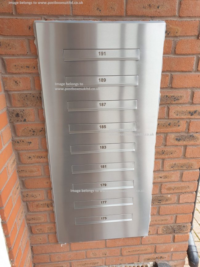 Stainless steel letterboxes need care